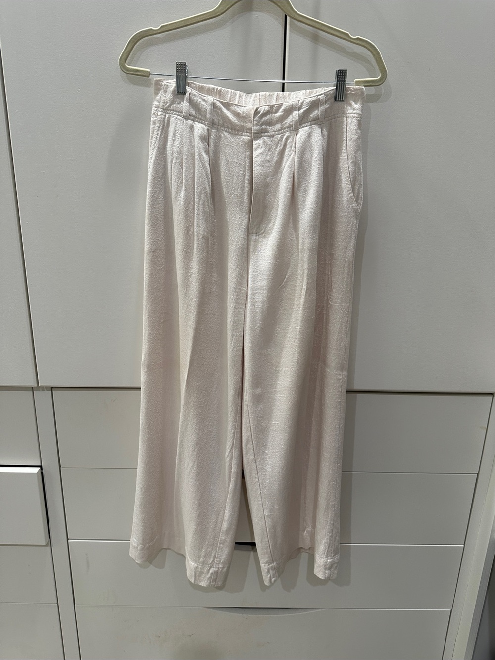 Z Supply Cream Wide-Leg  Trousers